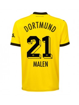 Billige Borussia Dortmund Donyell Malen #21 Hjemmedrakt 2023-24 Kortermet